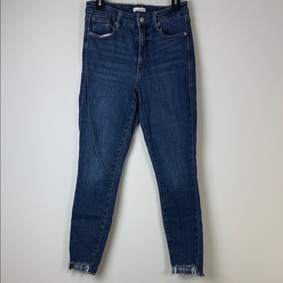 Good American Dark Blue Ankle Jeans Size 6 - Picture 1 of 8